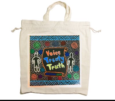 Custom Drawstring Tote Bag Cotton Calico