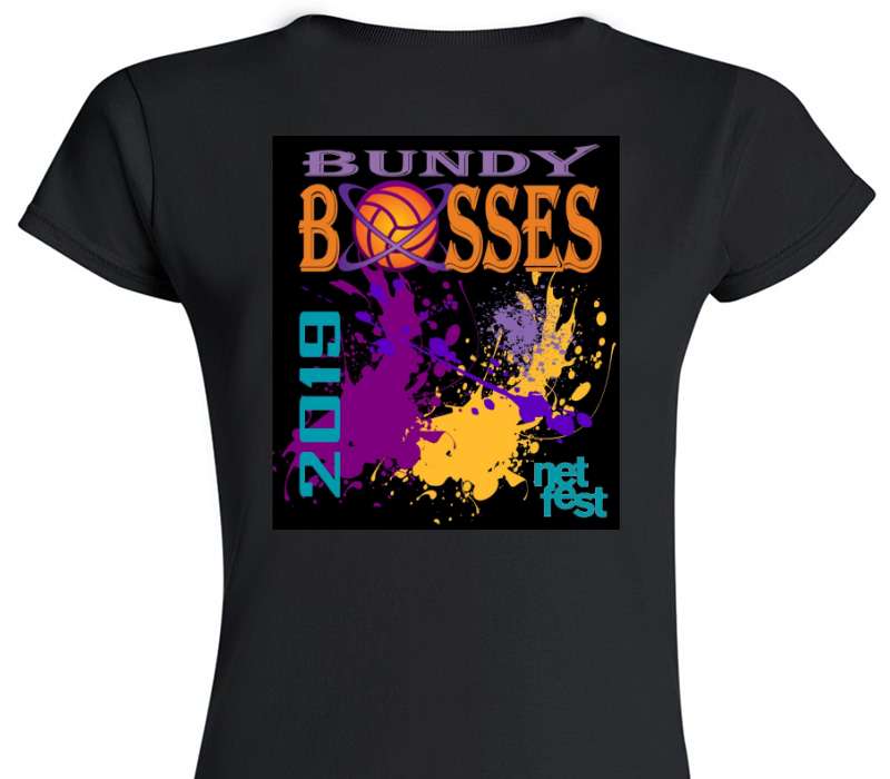 Custom Womens Soft Style 100% Cotton Black T-Shirt