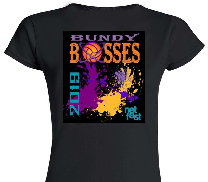 Custom Womens Soft Style 100% Cotton Black T-Shirt