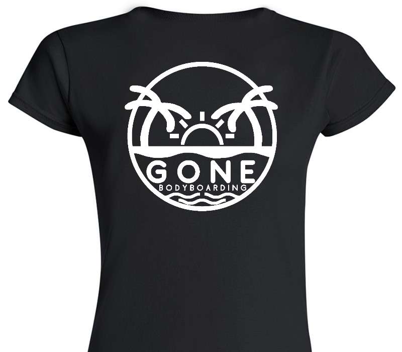 Custom Womens Soft Style 100% Cotton Black T-Shirt