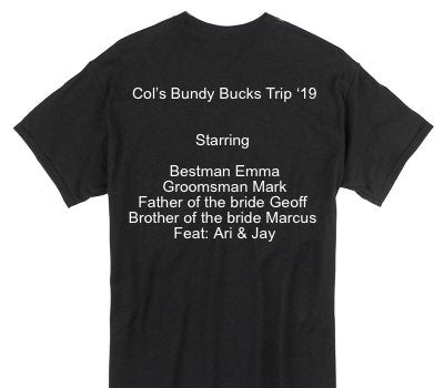 Custom Gildan 100% Cotton Black T-Shirt