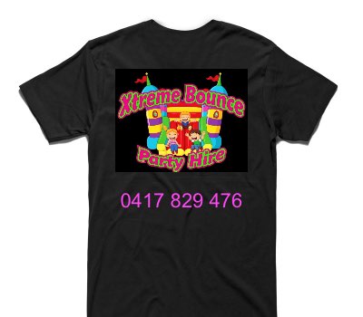 Custom AS Colour 100% Cotton Black T-Shirt