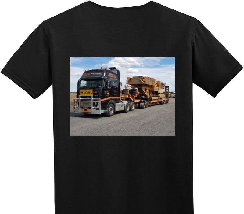 Custom Adult Soft Style 100% Cotton Black T-Shirt