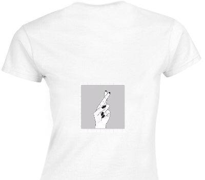 Custom Womens Soft Style 100% Cotton White T-Shirt