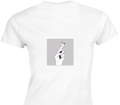 Custom Womens Soft Style 100% Cotton White T-Shirt