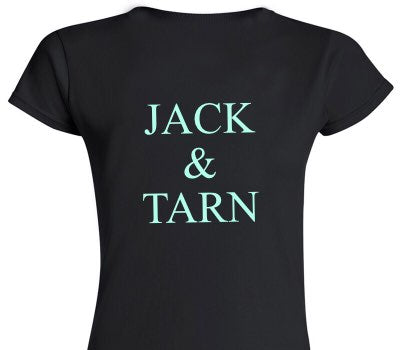 Custom Womens Soft Style 100% Cotton Black T-Shirt