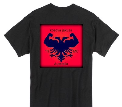 Custom Gildan 100% Cotton Black T-Shirt