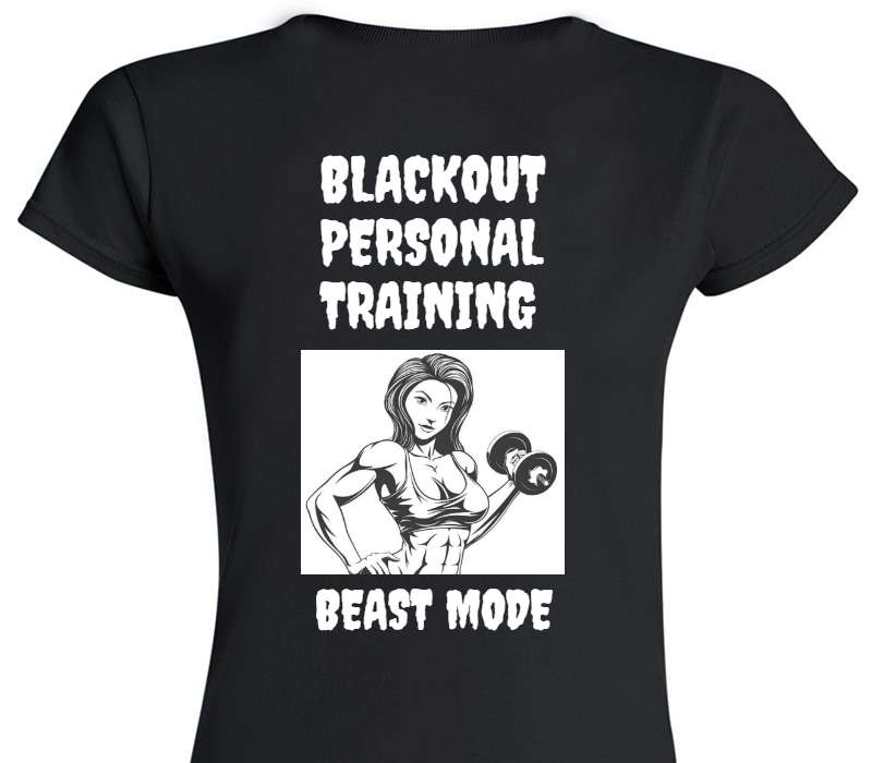 Custom Womens Soft Style 100% Cotton Black T-Shirt