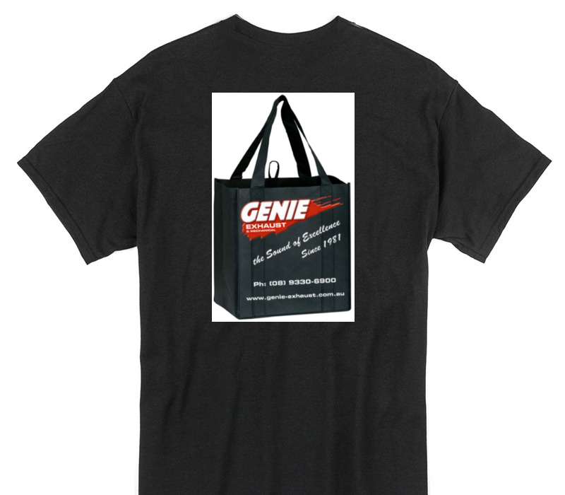 Custom Gildan 100% Cotton Black T-Shirt