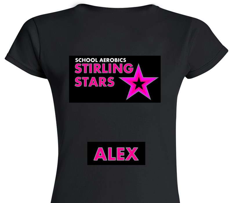 Custom Womens Soft Style 100% Cotton Black T-Shirt