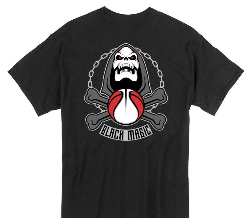 Custom Gildan 100% Cotton Black T-Shirt