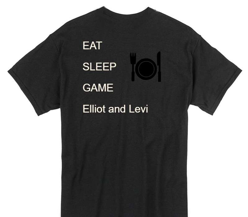 Custom Gildan 100% Cotton Black T-Shirt