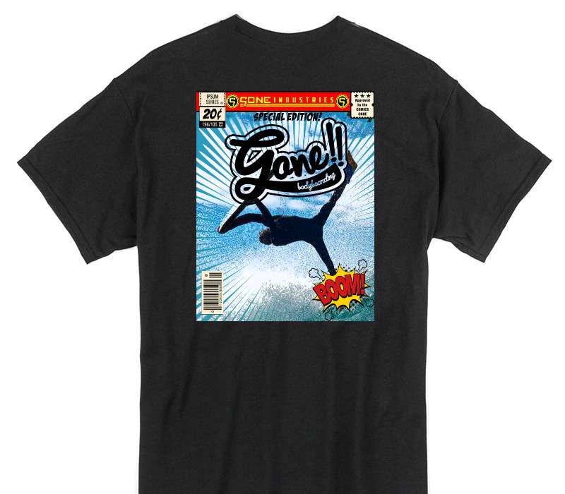 Custom Gildan 100% Cotton Black T-Shirt