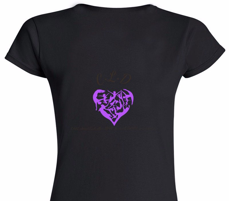 Custom Womens Soft Style 100% Cotton Black T-Shirt