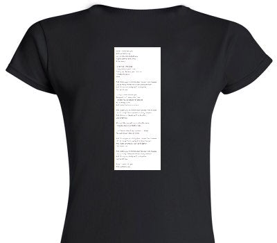 Custom Womens Soft Style 100% Cotton Black T-Shirt