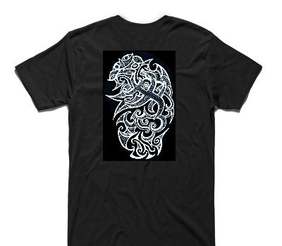 Custom AS Colour 100% Cotton Black T-Shirt