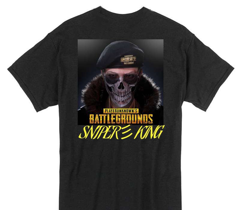 Custom Gildan 100% Cotton Black T-Shirt