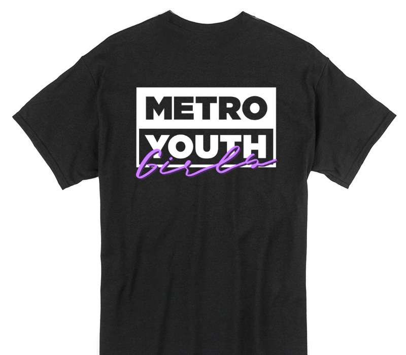 Custom Gildan 100% Cotton Black T-Shirt