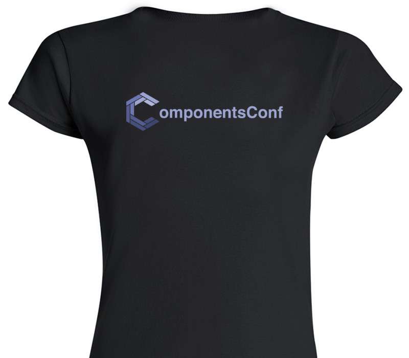 Custom Womens Soft Style 100% Cotton Black T-Shirt