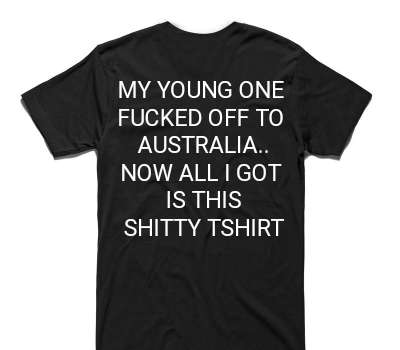 Custom AS Colour 100% Cotton Black T-Shirt