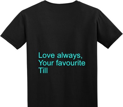 Custom Adult Soft Style 100% Cotton Black T-Shirt