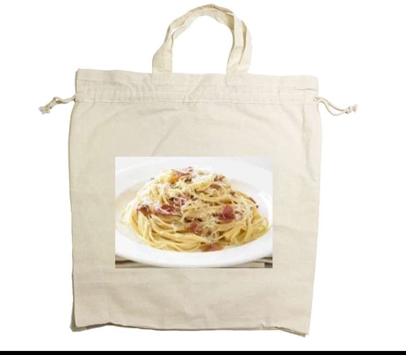 Custom Drawstring Tote Bag Cotton Calico