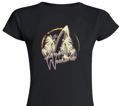 Custom Womens Soft Style 100% Cotton Black T-Shirt