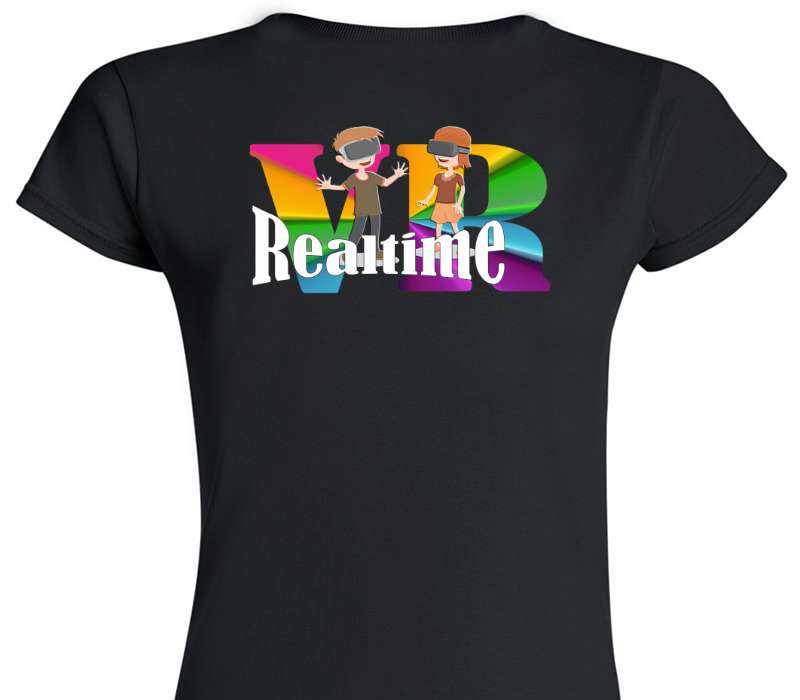 Custom Womens Soft Style 100% Cotton Black T-Shirt