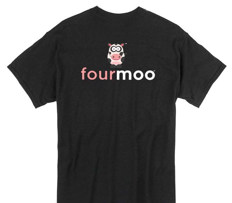 Custom Gildan 100% Cotton Black T-Shirt