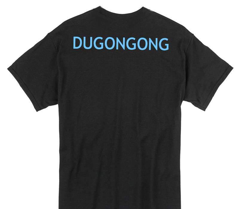 Custom Gildan 100% Cotton Black T-Shirt