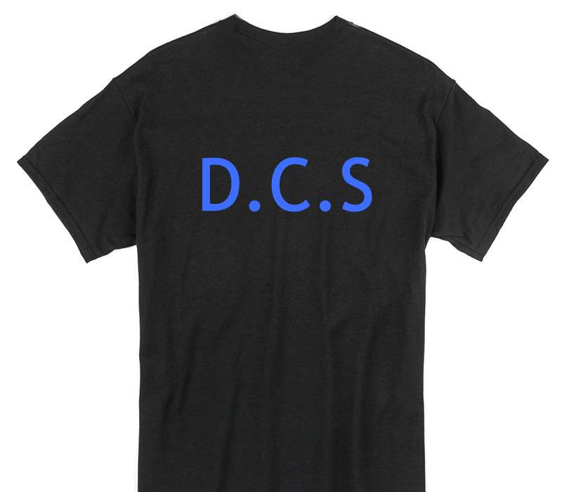 Custom Gildan 100% Cotton Black T-Shirt