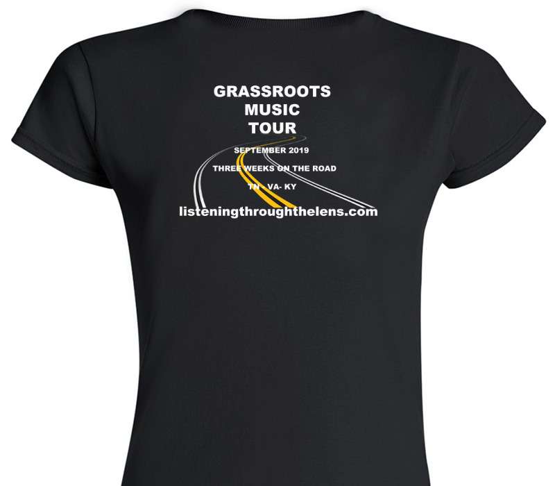 Custom Womens Soft Style 100% Cotton Black T-Shirt