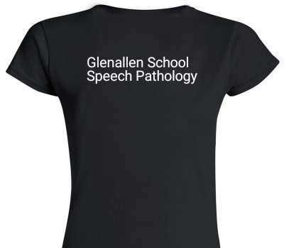 Custom Womens Soft Style 100% Cotton Black T-Shirt