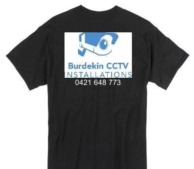 Custom Gildan 100% Cotton Black T-Shirt