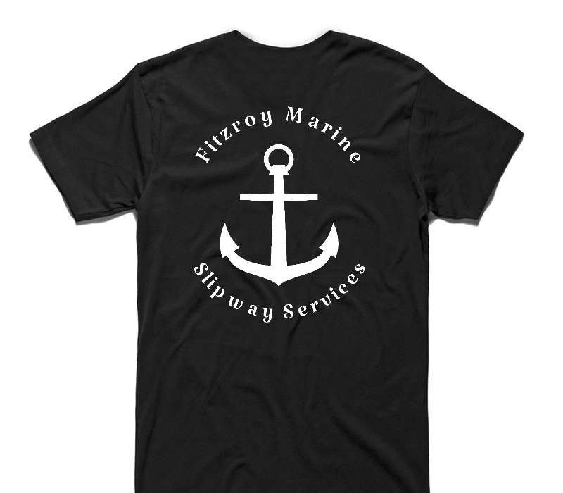 Custom AS Colour 100% Cotton Black T-Shirt