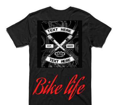 Custom AS Colour 100% Cotton Black T-Shirt