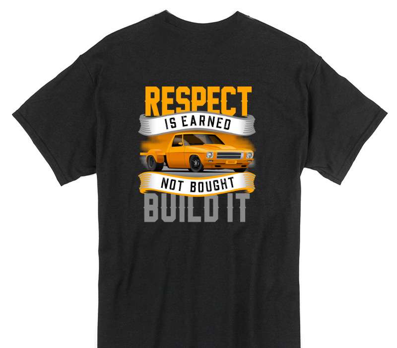 Custom Gildan 100% Cotton Black T-Shirt