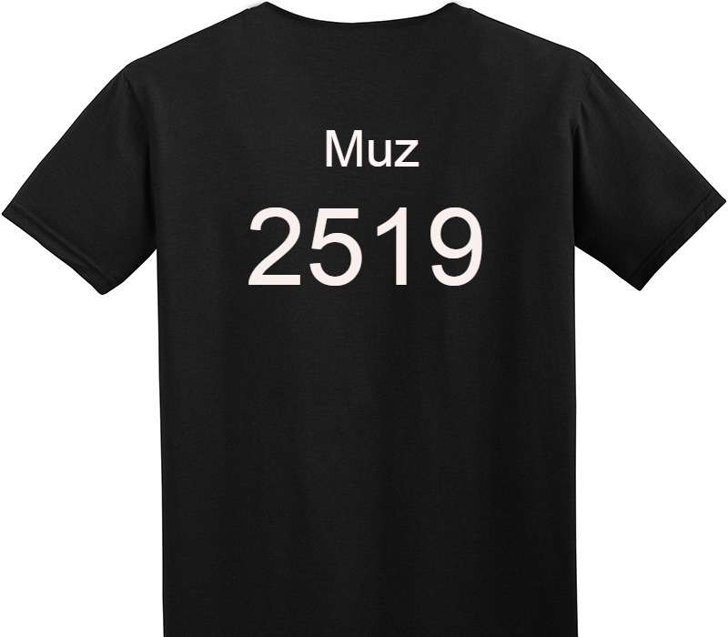 Custom Adult Soft Style 100% Cotton Black T-Shirt