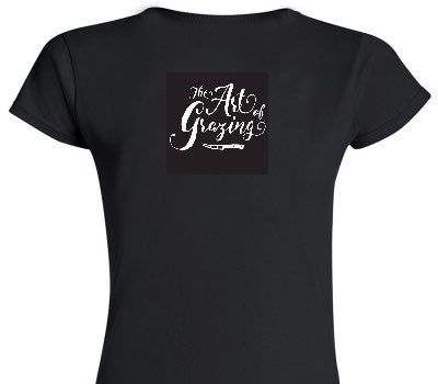 Custom Womens Soft Style 100% Cotton Black T-Shirt