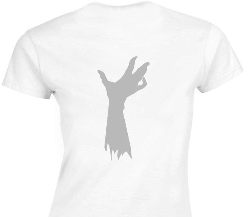 Custom Womens Soft Style 100% Cotton White T-Shirt