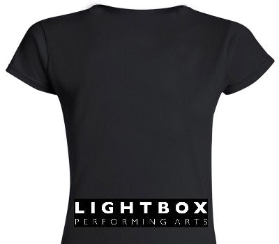 Custom Womens Soft Style 100% Cotton Black T-Shirt