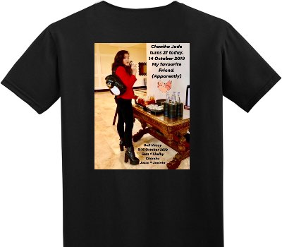 Custom Adult Soft Style 100% Cotton Black T-Shirt