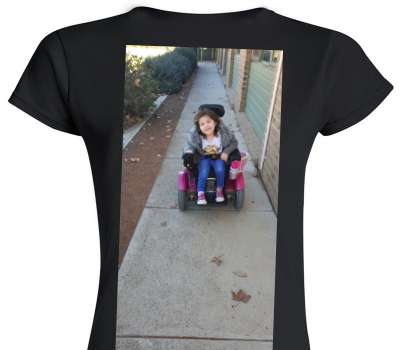 Custom Womens Soft Style 100% Cotton Black T-Shirt