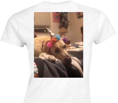 Custom Womens Soft Style 100% Cotton White T-Shirt