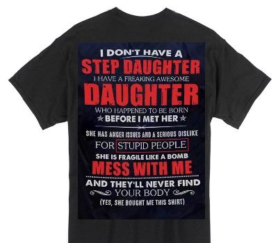 Custom Gildan 100% Cotton Black T-Shirt