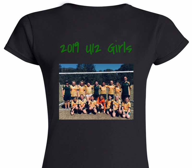 Custom Womens Soft Style 100% Cotton Black T-Shirt