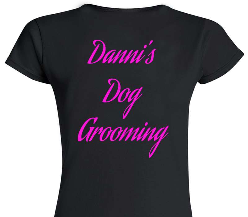 Custom Womens Soft Style 100% Cotton Black T-Shirt