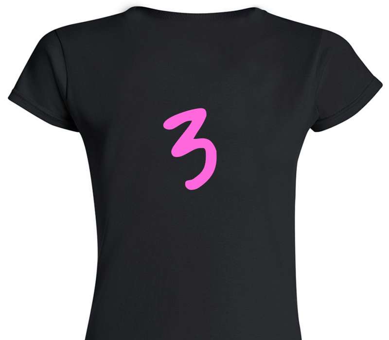 Custom Womens Soft Style 100% Cotton Black T-Shirt