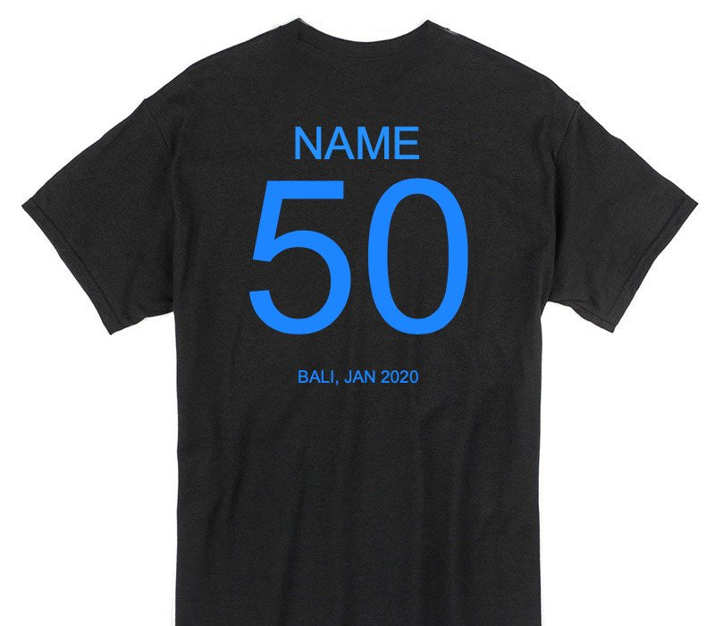 Custom Gildan 100% Cotton Black T-Shirt