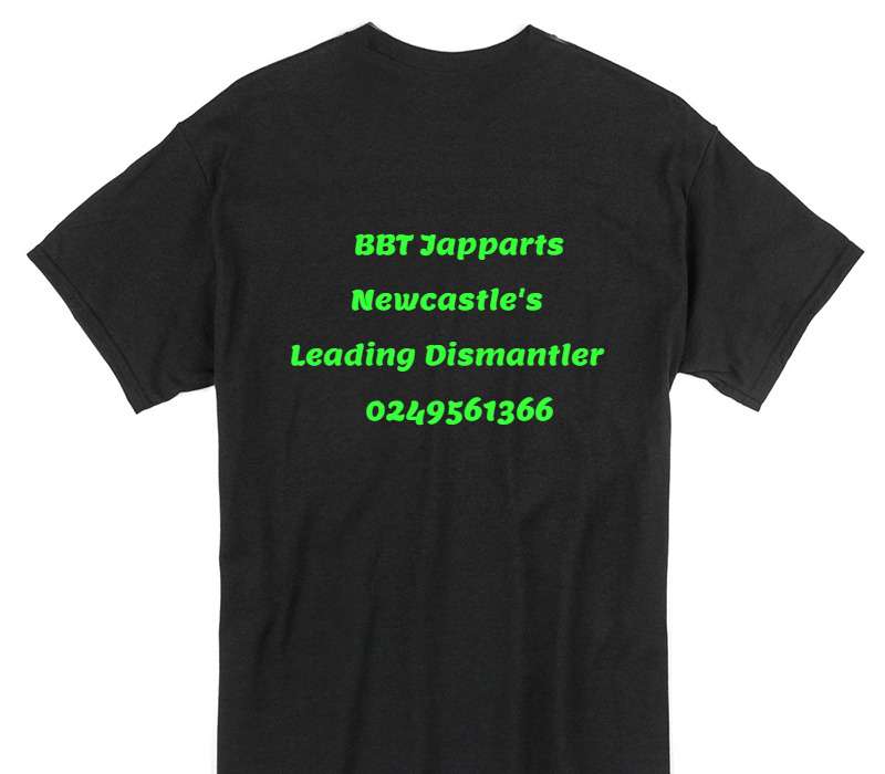 Custom Gildan 100% Cotton Black T-Shirt